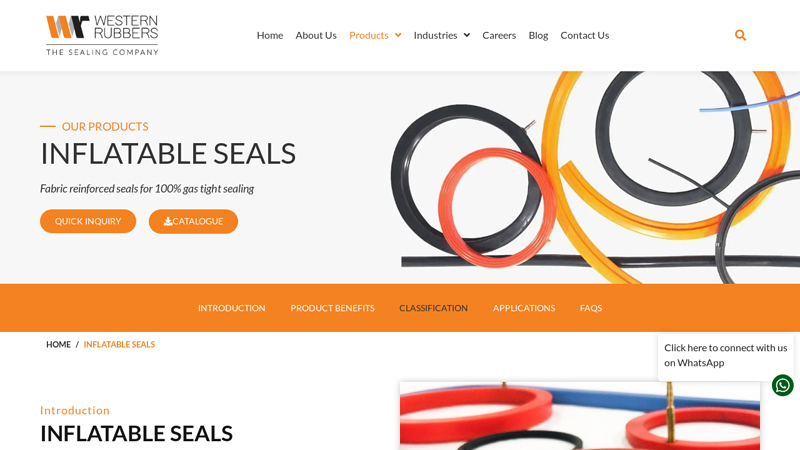 Image of Inflatable Seals Manufacturer | Western Rubbers