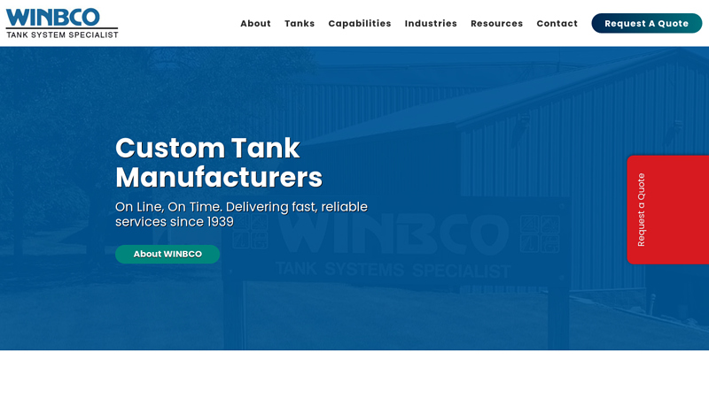 The Industry Leading Custom Tank Manufacturer - WINBCO
