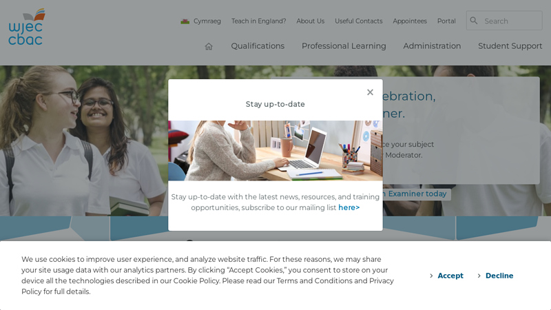 Welcome to the WJEC homepage