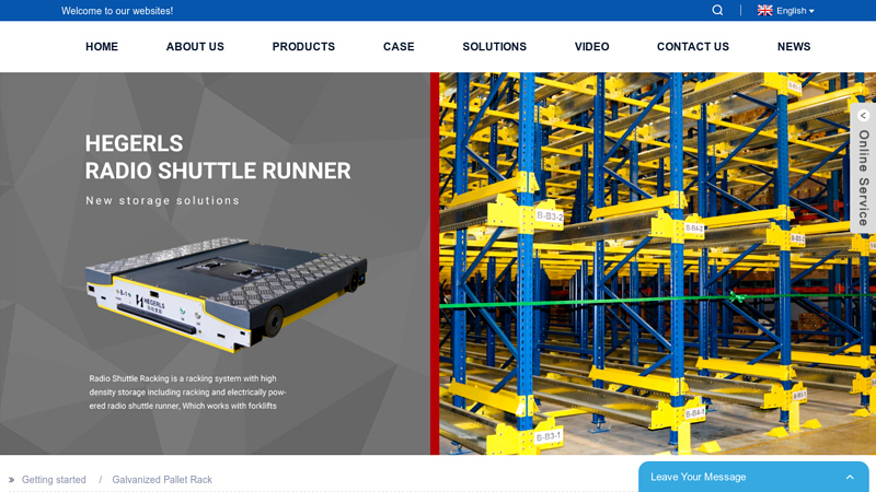 Image of Galvanized Pallet Rack