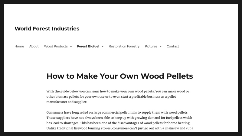 Image of How to Make Your Own Wood Pellets