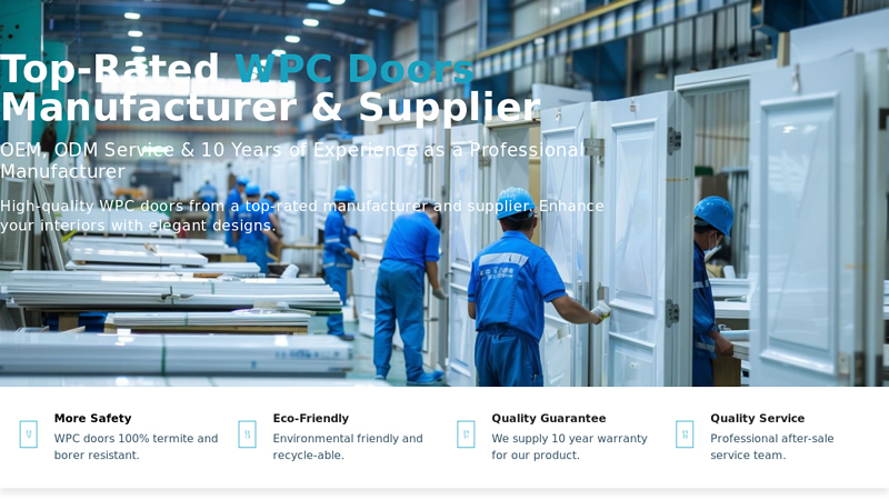 Image of WPC Doors Manufacturer in China -Suncity