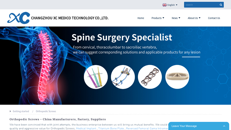Image of China Orthopedic Screws Manufacturers and Suppliers, Factory OEM Quotes ...