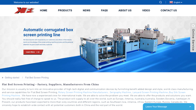 Image of China Flat Bed Screen Printing Manufacturers and Factory, Suppliers ...