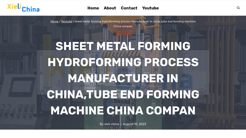 Image of sheet metal forming hydroforming process Manufacturer in china,tube end ...
