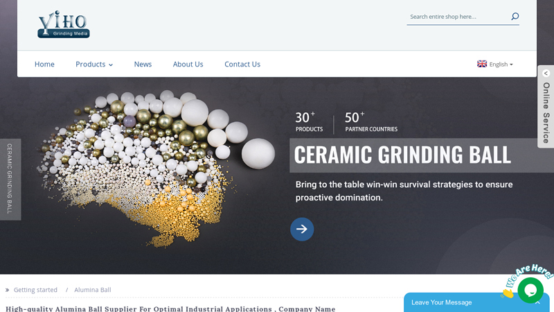 Image of China Alumina Ball Manufacturer and Supplier, Factory | YIHO