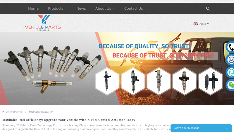 Image of Wholesale Fuel Control Actuator Manufacturer and Supplier, Factory | YS