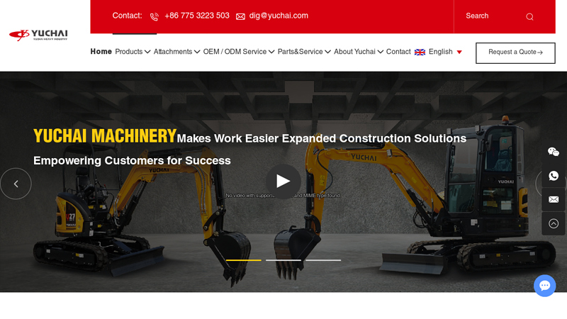 Image of Yuchai Construction Equipment, Products & Services