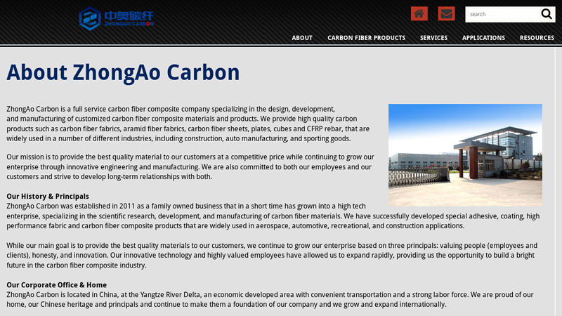 Image of Carbon Fiber Manufacturing | Zhongao Carbon | China