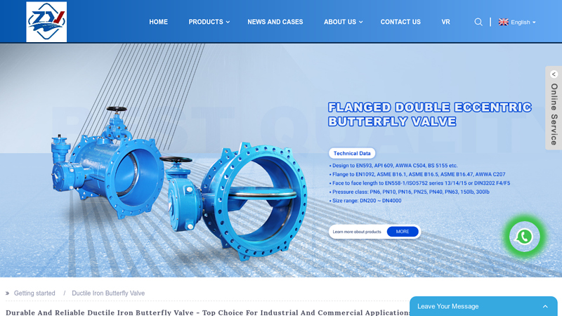 Image of China Ductile Iron Butterfly Valve Exporter and Manufacturers, Service ...